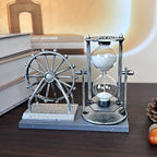 Retro Ferris Wheel Quicksand Hourglass Figurine and Desktop Tabletop Ornament
