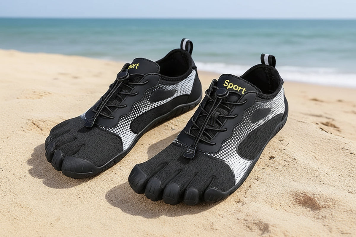 Unisex Breathable Mesh Barefoot Five-Finger Shoes Wide Toe