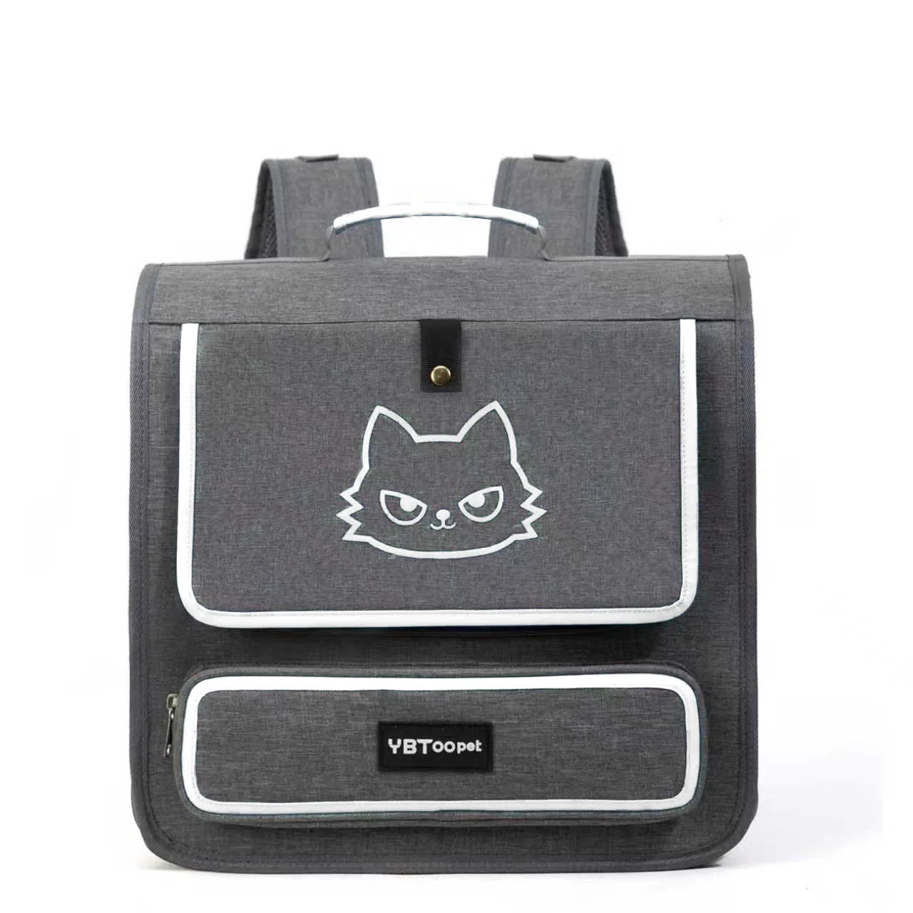 Foldable Pet Carrier Backpack Breathable Travel Bag for Cats and Small Dogs