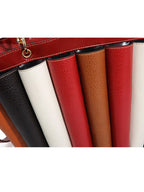 Women's Large Capacity Leather Top Handle Crossbody Bag