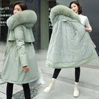 Women's Thick Warm Fleece Lined Korean Parka Coat