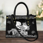 Women's Skull Pattern Faux Leather Shoulder Tote Bag