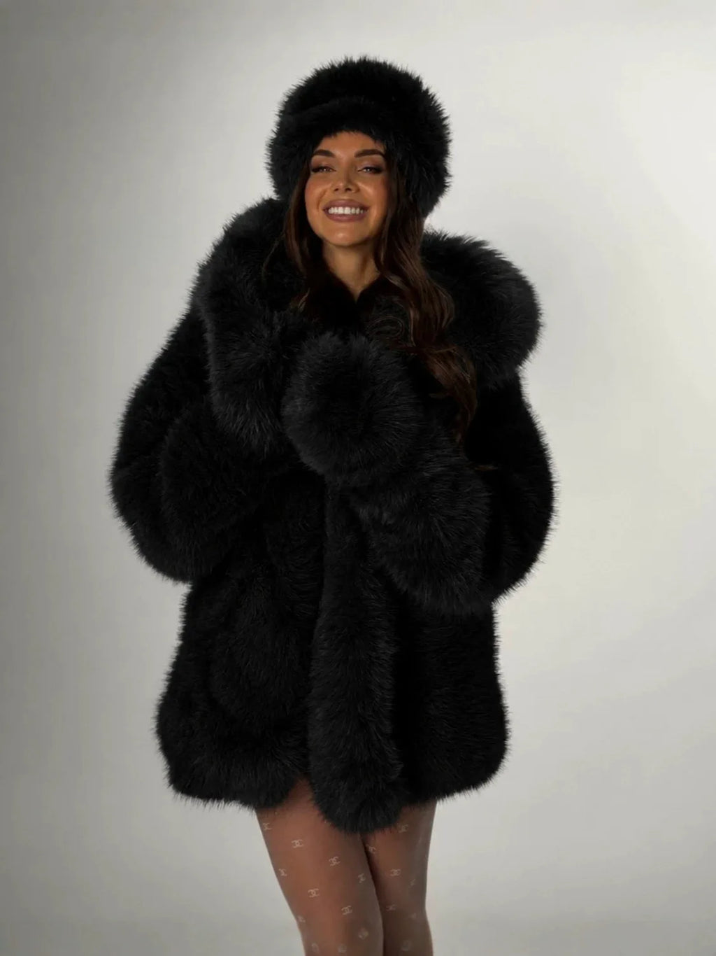 Women's Thick Warm Hooded Winter Plush Coat