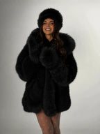 Women's Thick Warm Hooded Winter Plush Coat