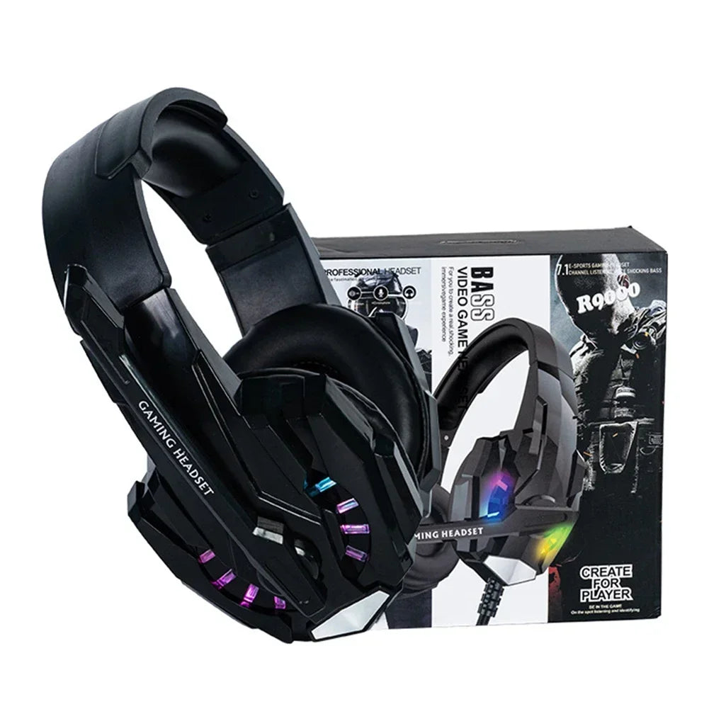 Stereo Wired Gaming Headset for PC and PS5 Over-Ear Headphones