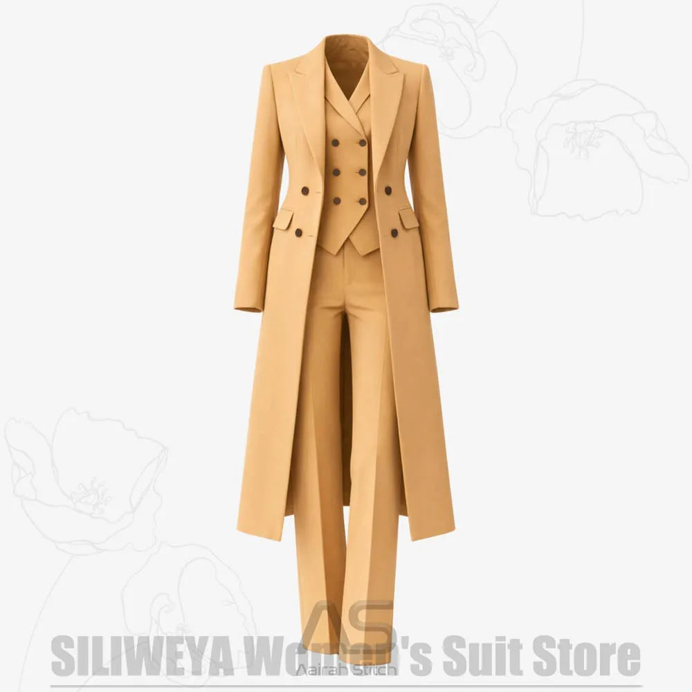 Women's Tailored Two-Piece Blazer and Pants Suit