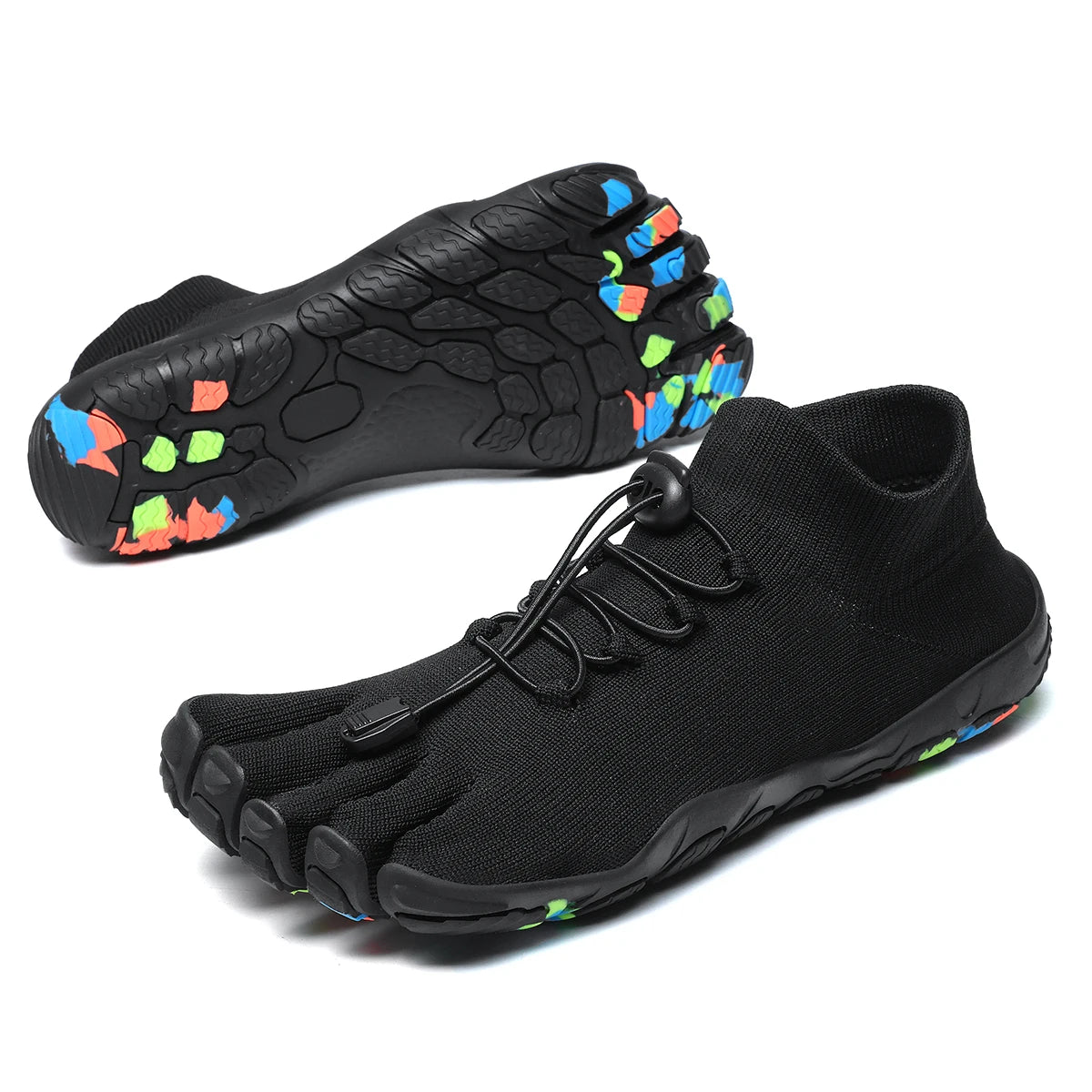 Men's Five-Finger Mesh Athletic Shoes Slip-On Wading Sneakers