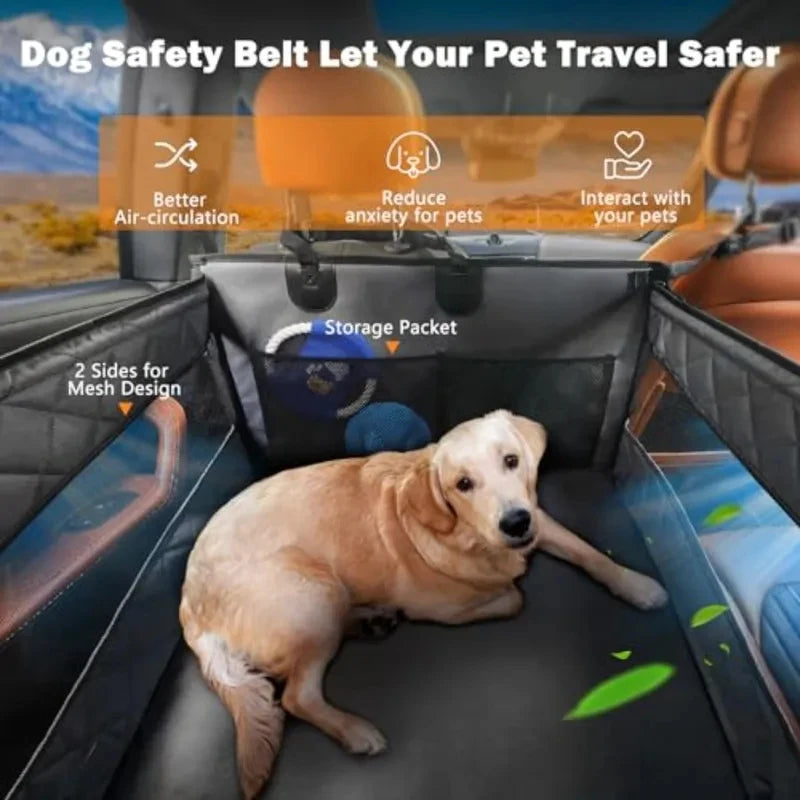 Waterproof Back Seat Extender Pet Car Hammock