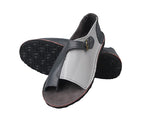 Women's Retro PU Leather Peep Toe Flat Sandals