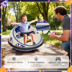 Kids' Electric Ride On Bumper Car with Remote Control and LED Lights