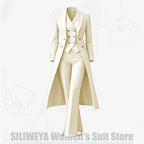 Women's Tailored Two-Piece Blazer and Pants Suit