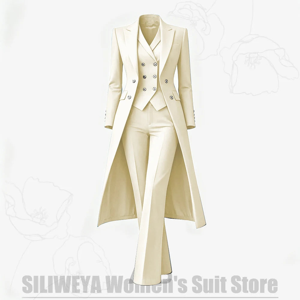Women's Tailored Two-Piece Blazer and Pants Suit