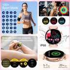 Women's 1.32 Inch AMOLED Screen Luxury Diamond Smartwatch