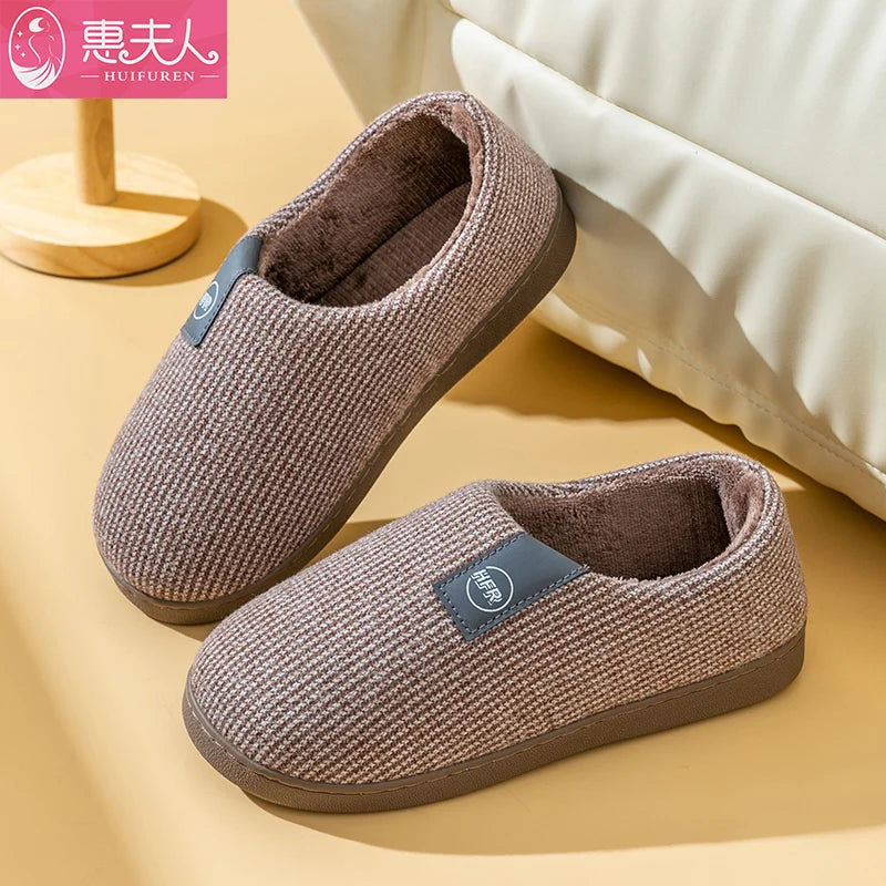 Winter Warm Plush Platform Slippers Unisex High Top Snow Boots