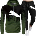 Men's Casual Hoodie and Sweatpants Two Piece Tracksuit Set