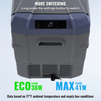 Portable Car Refrigerator and Dual Zone Freezer Cooler with Wheels