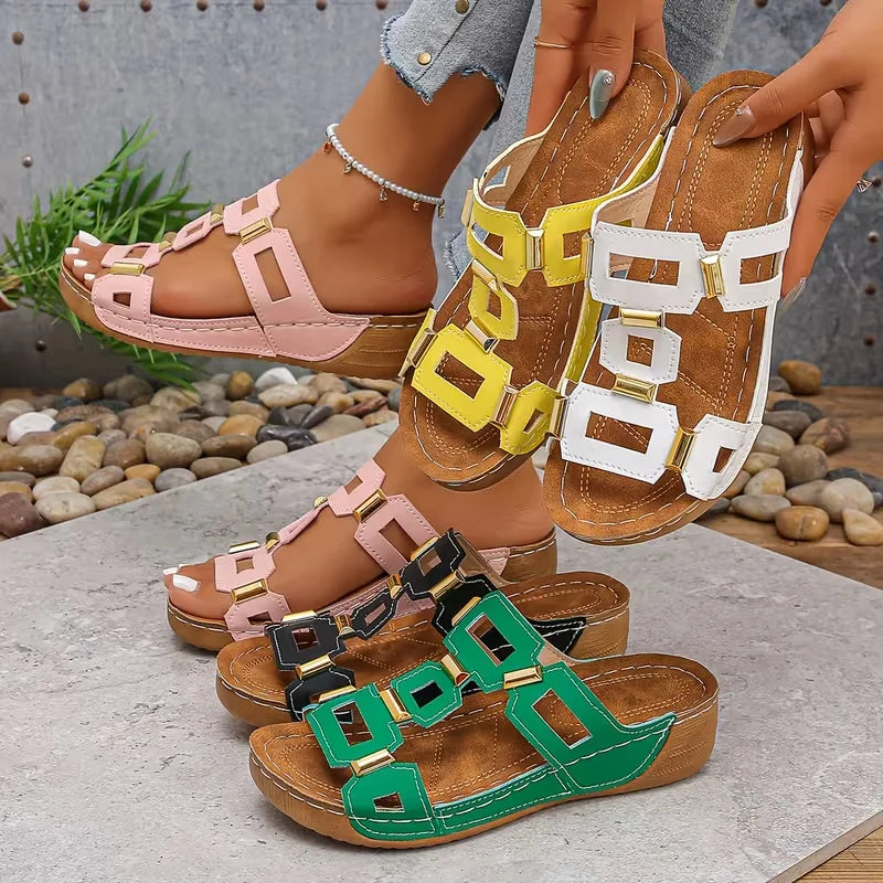 Wedge Sandals Women's Roman Style Open Toe Platform Summer Shoes