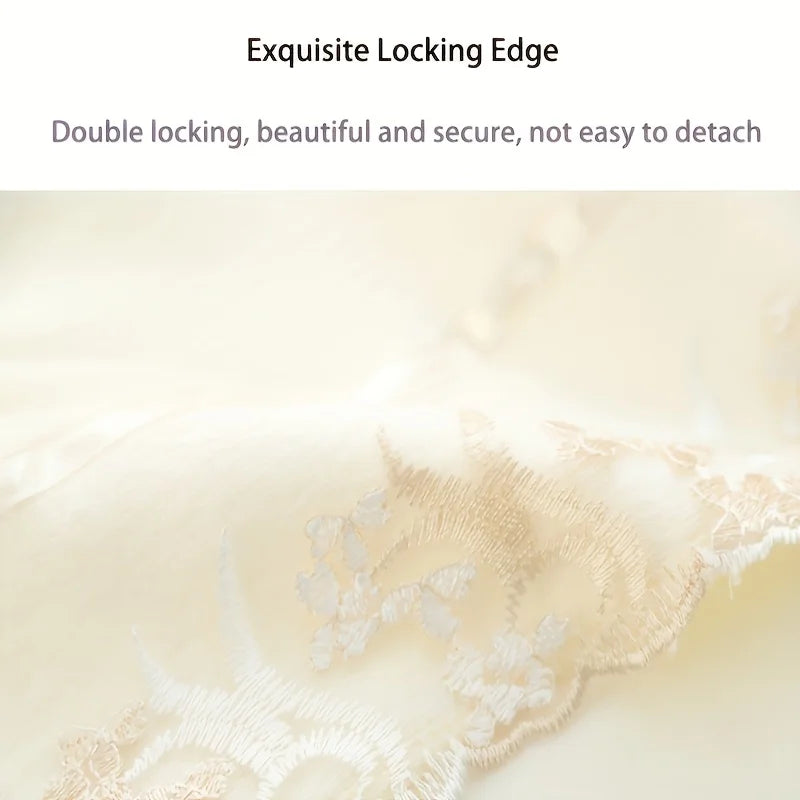 Luxury Lace Microfiber Bath Towel and Soft Absorbent Hand Towel Set