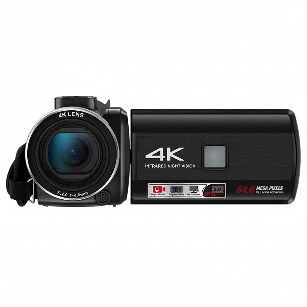 4K Digital Camera and 64MP Vlogging Camcorder