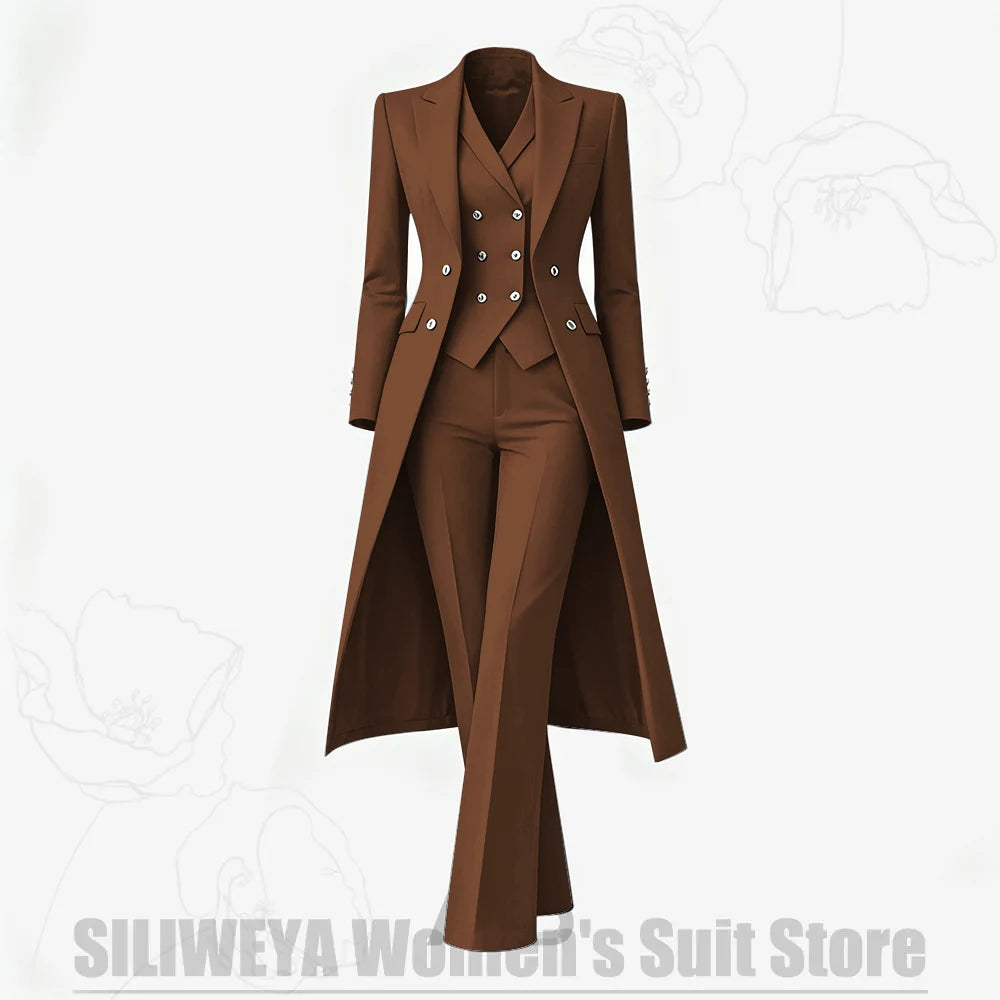 Women's Tailored Two-Piece Blazer and Pants Suit