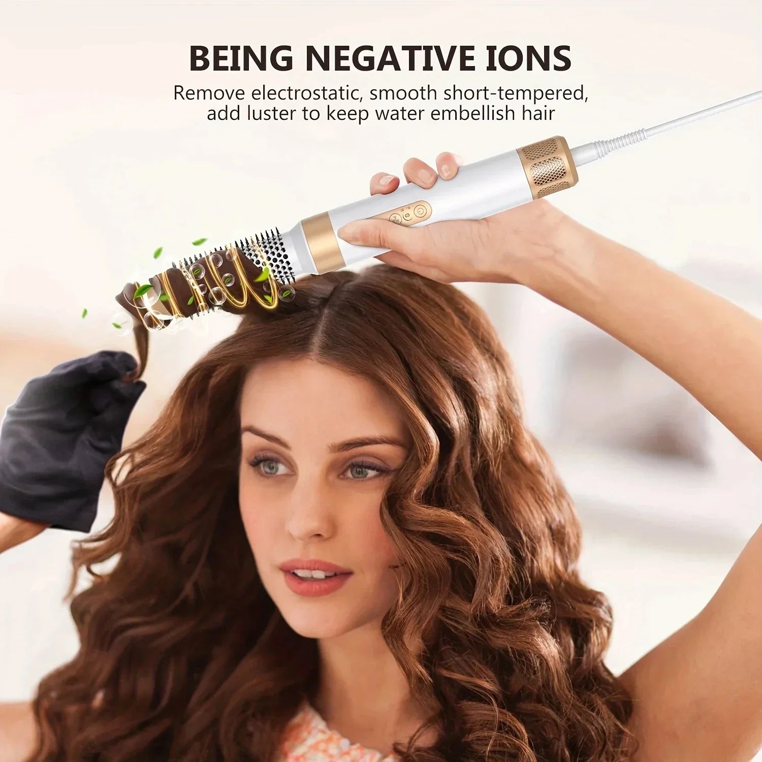 7-in-1 High Speed Ionic Hair Dryer Brush and Auto Curler Set