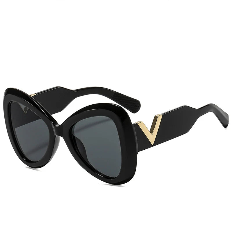 Women's Trendy Cat Eye Butterfly Oversized Sunglasses