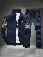 Men's Casual Sweatshirt and Sweatpants Two Piece Tracksuit Set