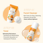 Vitamin C Turmeric Skincare Set 5-Piece Facial Routine Kit