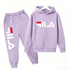 Kids' Casual Sports Hoodie Pants Two-Piece Set