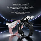 Two-in-One Smartwatch with Built-In Wireless TWS Earbuds D22