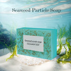 Unisex Seaweed Scrub Particle Moisturizing Bar Soap 3.5 oz