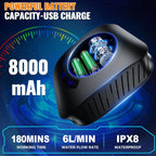 Portable Camping Shower with Rechargeable 8000mAh Pump