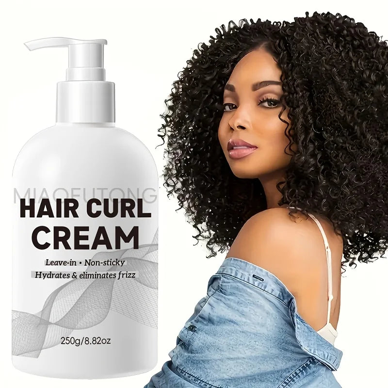 Argan Oil Curl Defining Cream for Wavy Hair Anti-Frizz