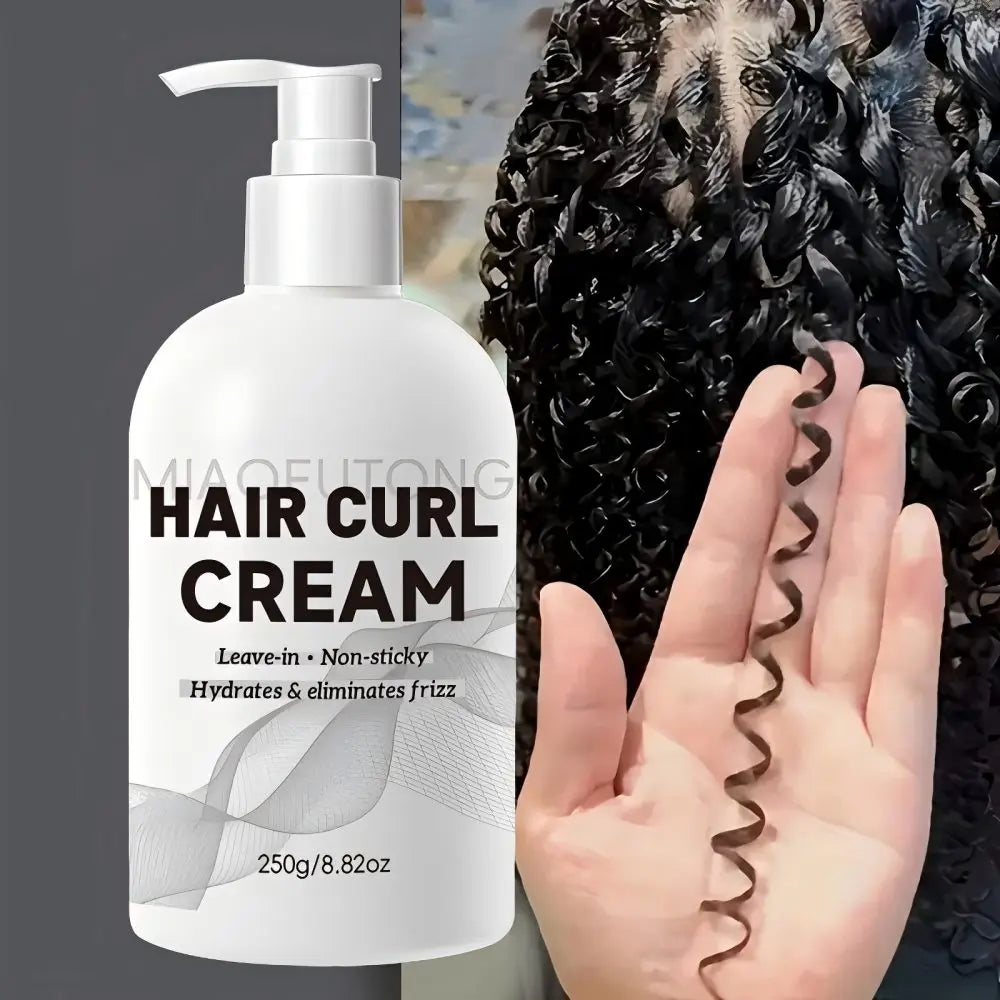 Argan Oil Curl Defining Cream for Wavy Hair Anti-Frizz