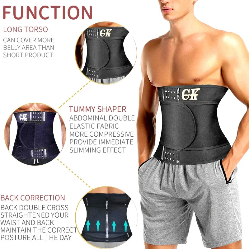 Men's Sports Waist Trainer Slimming Belt Body Shaping Girdle