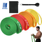 Natural Latex Resistance Bands Set For Home Gym Eco Friendly Exercise Expander With Multiple Resistance Levels
