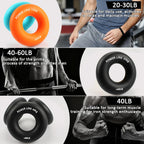 Silicone Finger Gripper Ring Hand Trainer For Grip Strength Training Stress Relief Home Gym Exercise Equipment