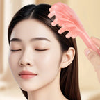 1pcs Shell Shaped Head Massage Comb Long Handled Resin Massage Combs Head Massager Meridian Scraping Scalp Massage Health Tools