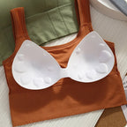 Breathable Anti Sweat Sports Bra For Women Seamless Yoga Top Push Up Gym Crop Top Shockproof Workout Bra