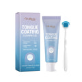 Tongue Cleaning Gel With Brush Fresh Mouth Eliminate Bad Breath Tongue Coating Removal Kit Oral Health Care 2in1 Tongue Cleaner