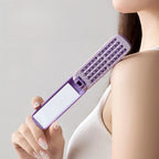 1PC Folding Comb Mirror 2-in-1 New Carry-on Mini Self-cleaning Folding Comb Home Beauty and Health Products Makeup