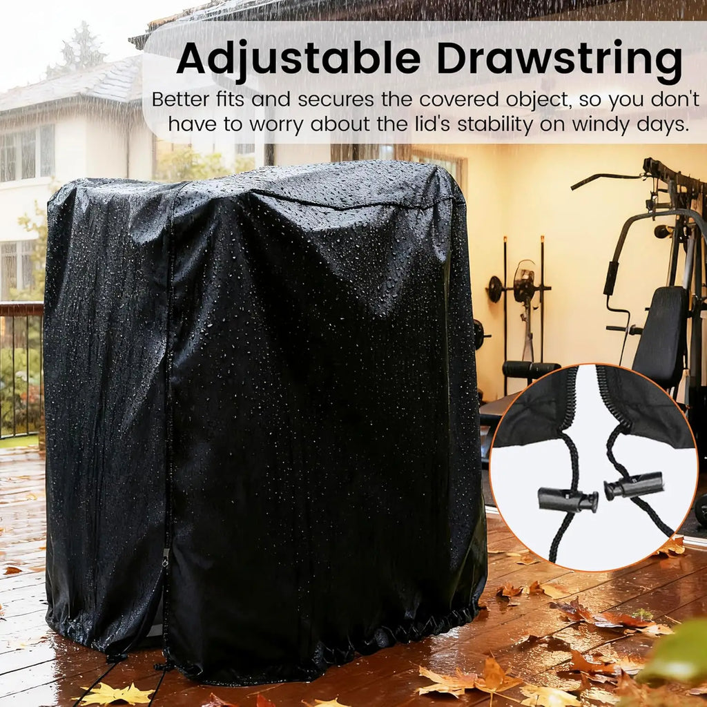 Folding Treadmill Cover, Dustproof & Waterproof Oxford Cloth Sunscreen Cover, Full Coverage Protector for Home Fitness Equipment