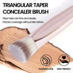 Under Eye Concealer Makeup Brush Triangle Foundation Brush for Liquid Cream Blending Concealing Cosmetic Makeup Tools