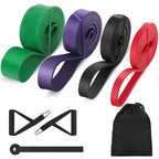 Natural Latex Resistance Bands Set For Home Gym Eco Friendly Exercise Expander With Multiple Resistance Levels