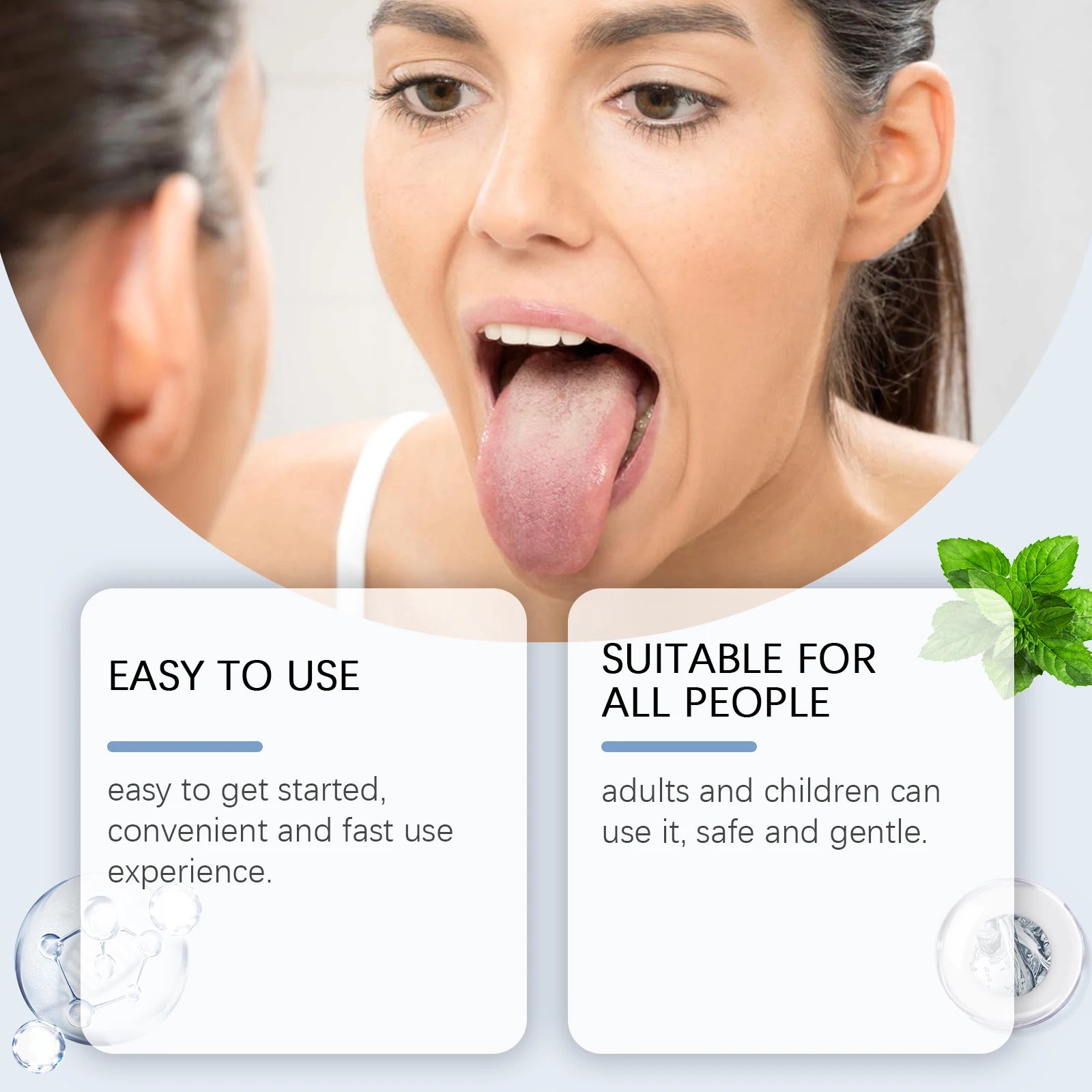 Tongue Cleaning Gel With Brush Fresh Mouth Eliminate Bad Breath Tongue Coating Removal Kit Oral Health Care 2in1 Tongue Cleaner