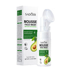Sadoer mousse face wash with packaging on a white background