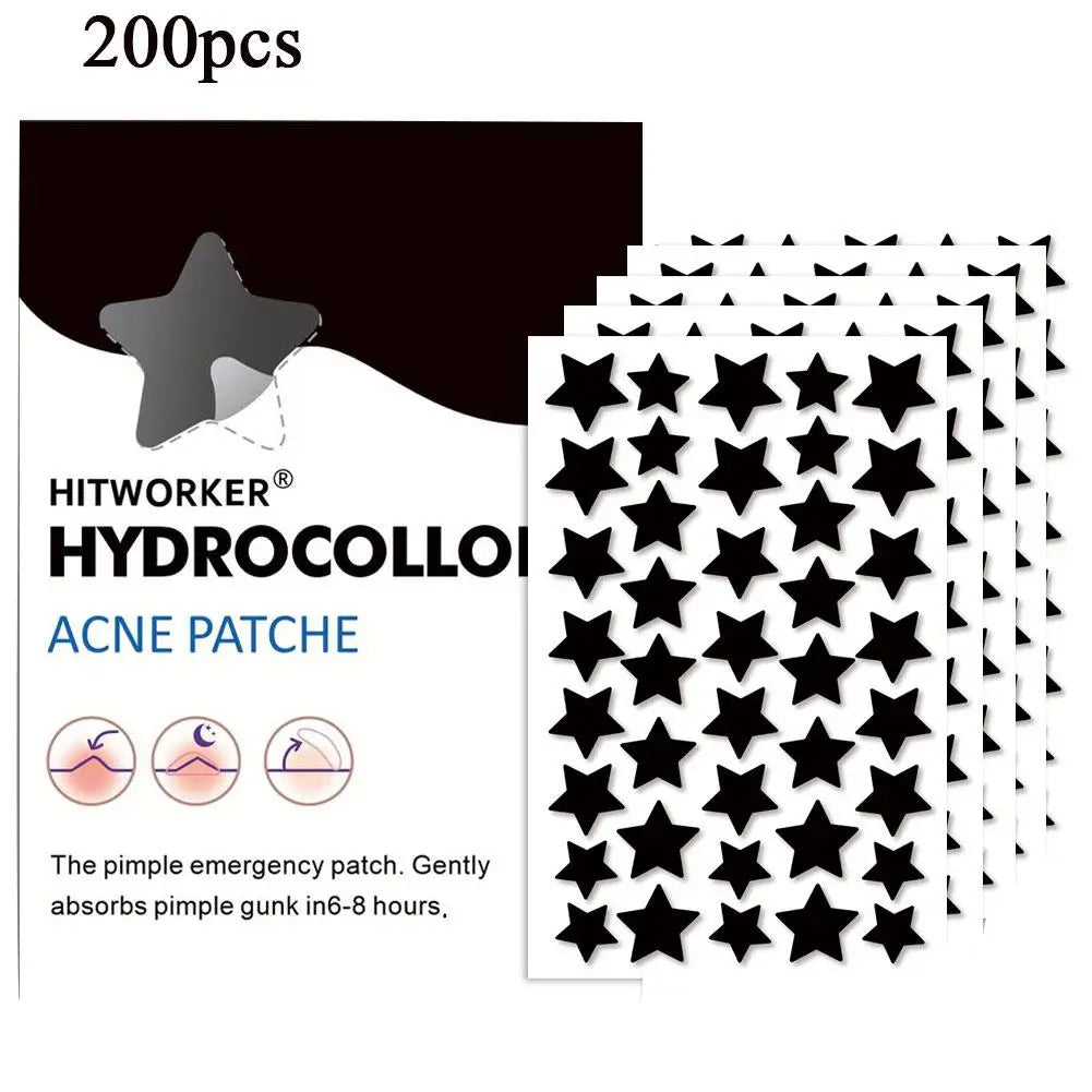 200/400pcs Black Pimple Patches Cute Star Shaped Pimple Cover Sticker For Ance Cute And Invisible Pimples Patch Beauty-health