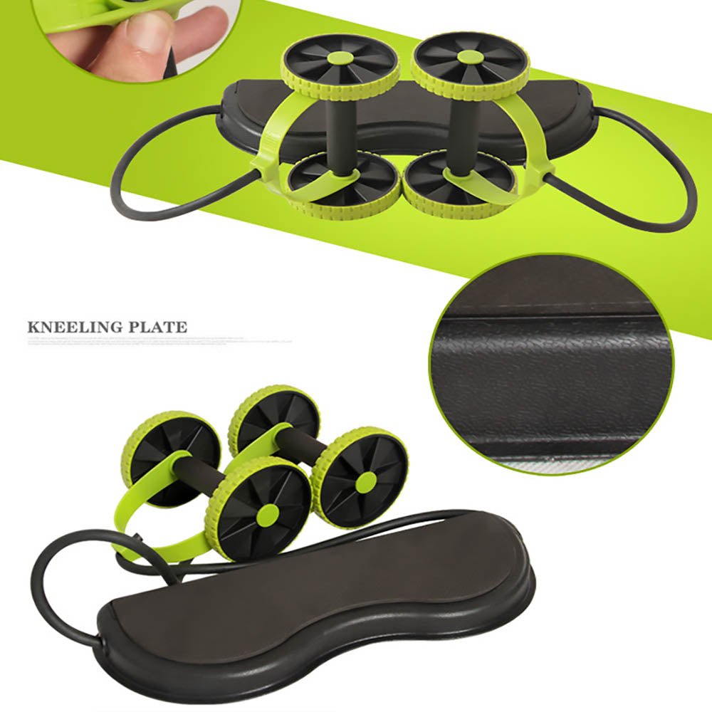 Ab Wheel Roller For Home And Office Core Strength Training Quiet Portable Gym Wheel With EVA Cushion And Durable ABS - Muliva