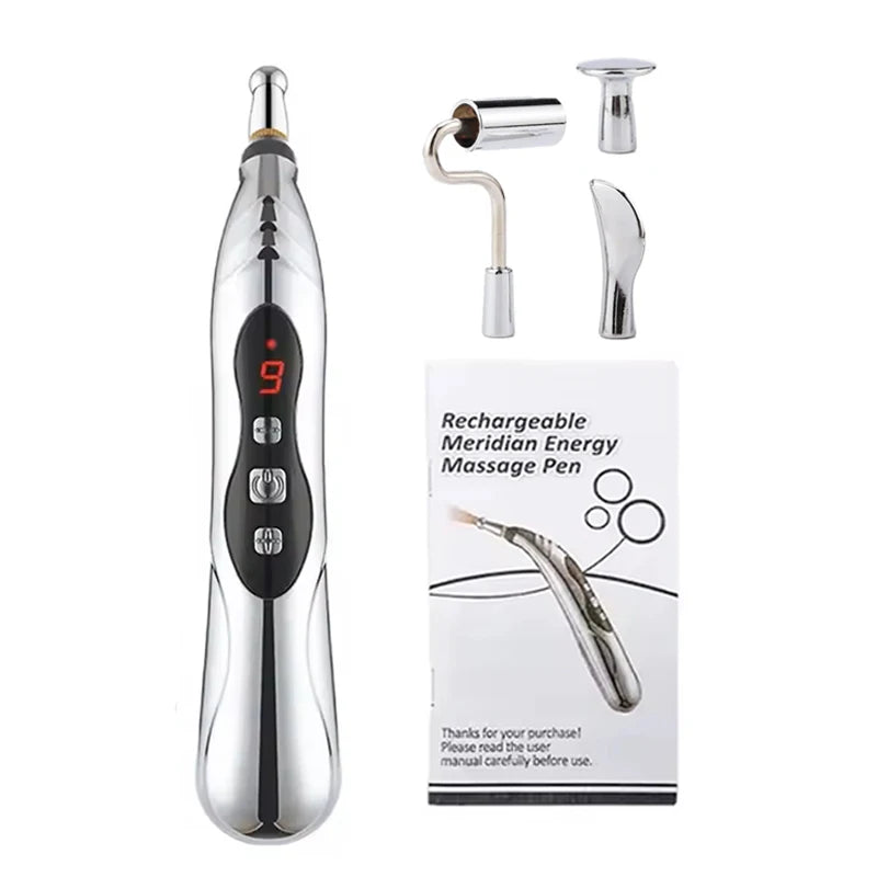 Meridian Energy Massage Pen Electric Pulse Therapy Muscle Deep Tissue Healing Acupuncture Pen Acup Pain Relief Health Care Tool