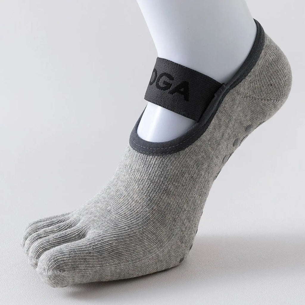 1 pair of women's five finger socks, professional anti slip yoga socks, Pilates fitness socks